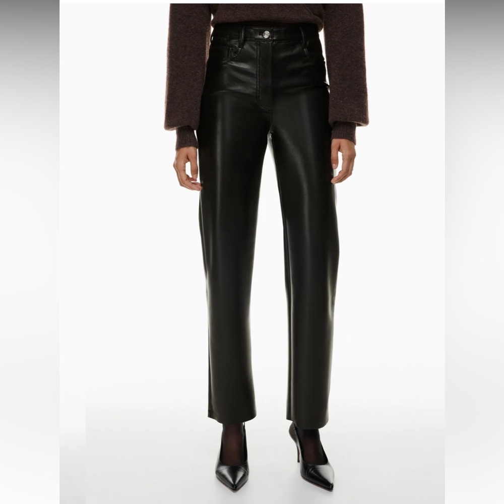 Aritzia Wilfred Melina Faux Leather Pants Size 0